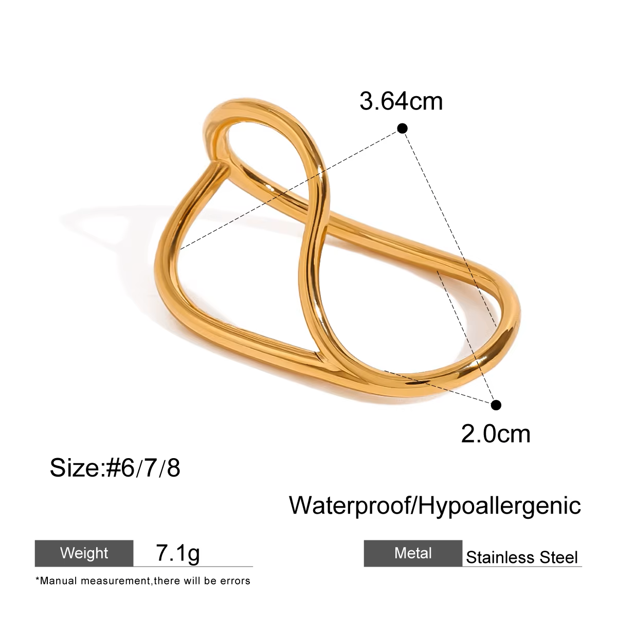 Arctic 2 finger Ring
