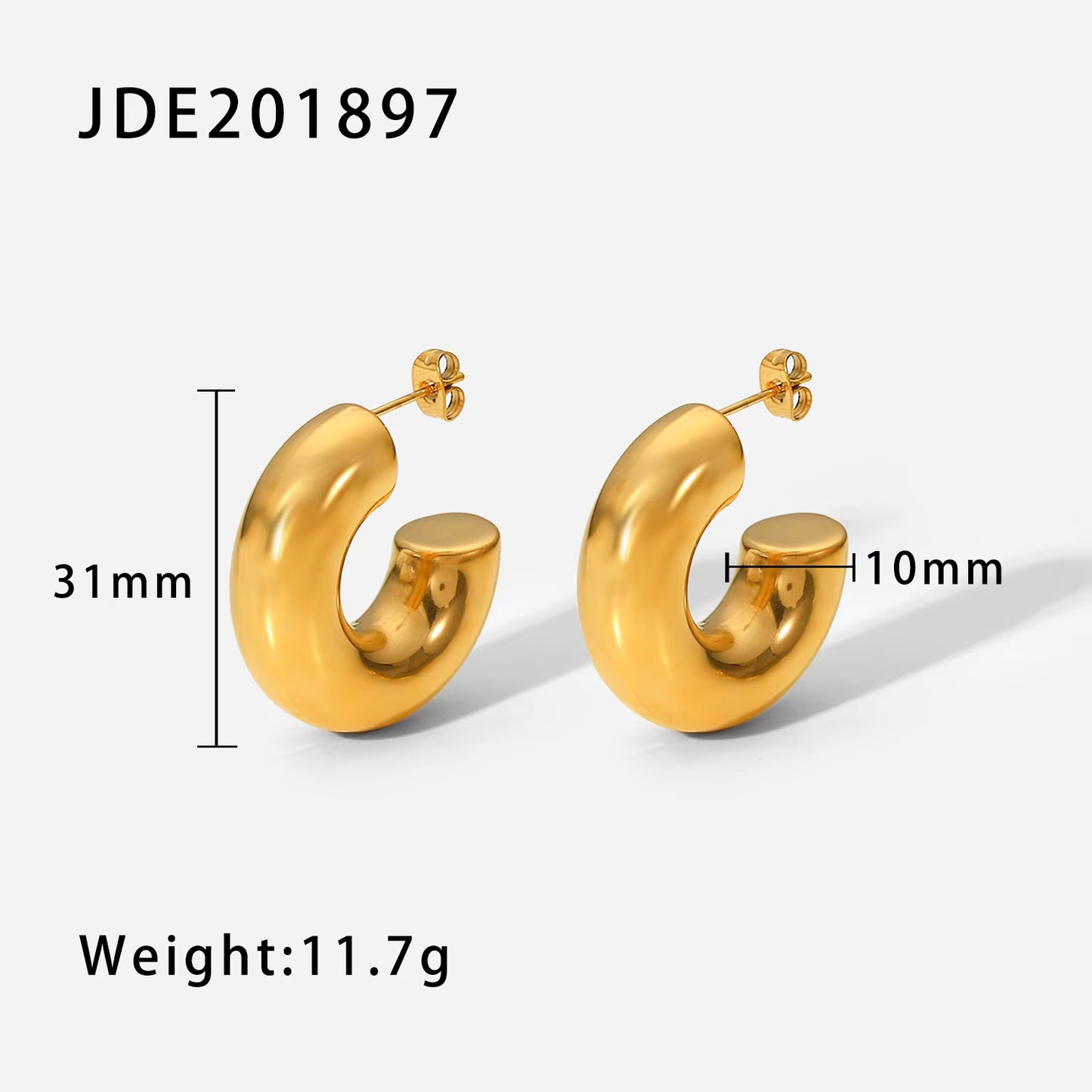 Baker Hoops Earring