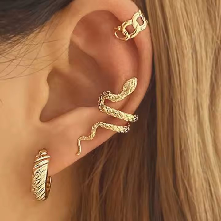 Reptile cuff Earrings