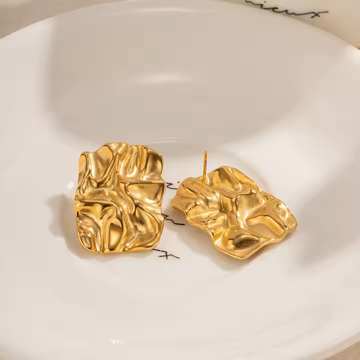 Crinkle Cut Earrings