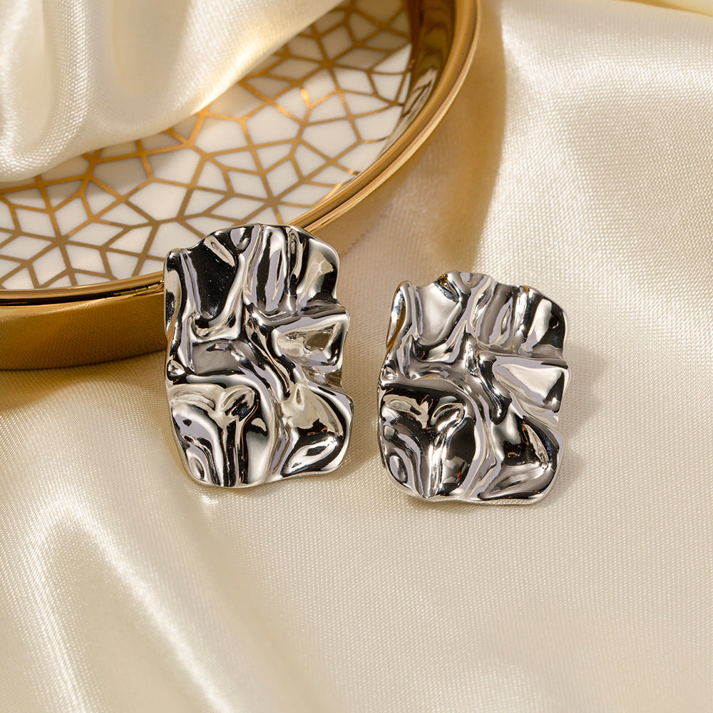 Crinkle Cut Earrings