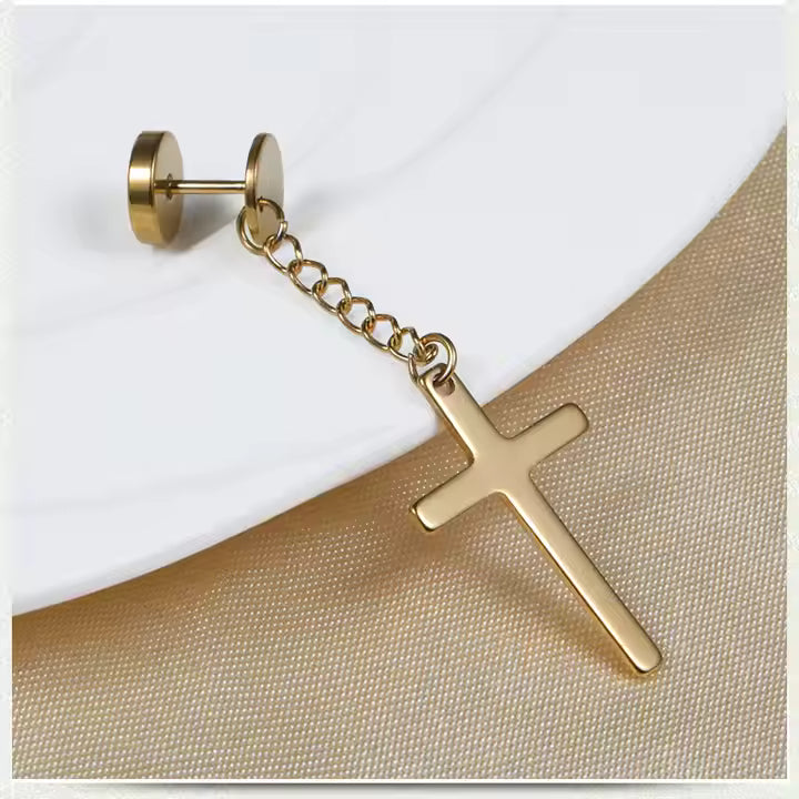 Cross Stud Earrings