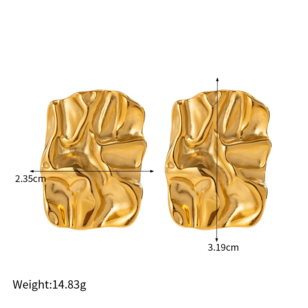 Crinkle Cut Earrings
