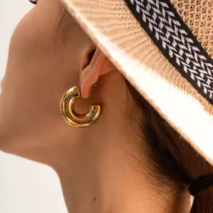 Baker Hoops Earring