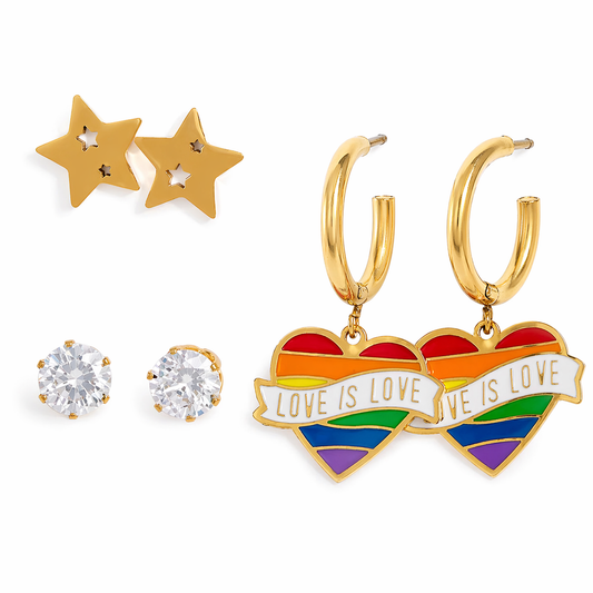Love is love Earrings set