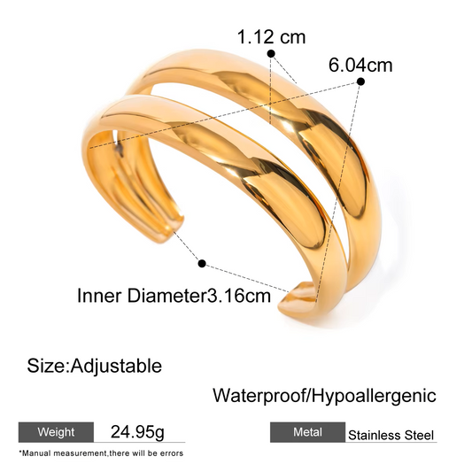 Bridge cuff bangle