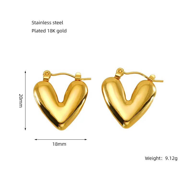 Heart beat Earrings