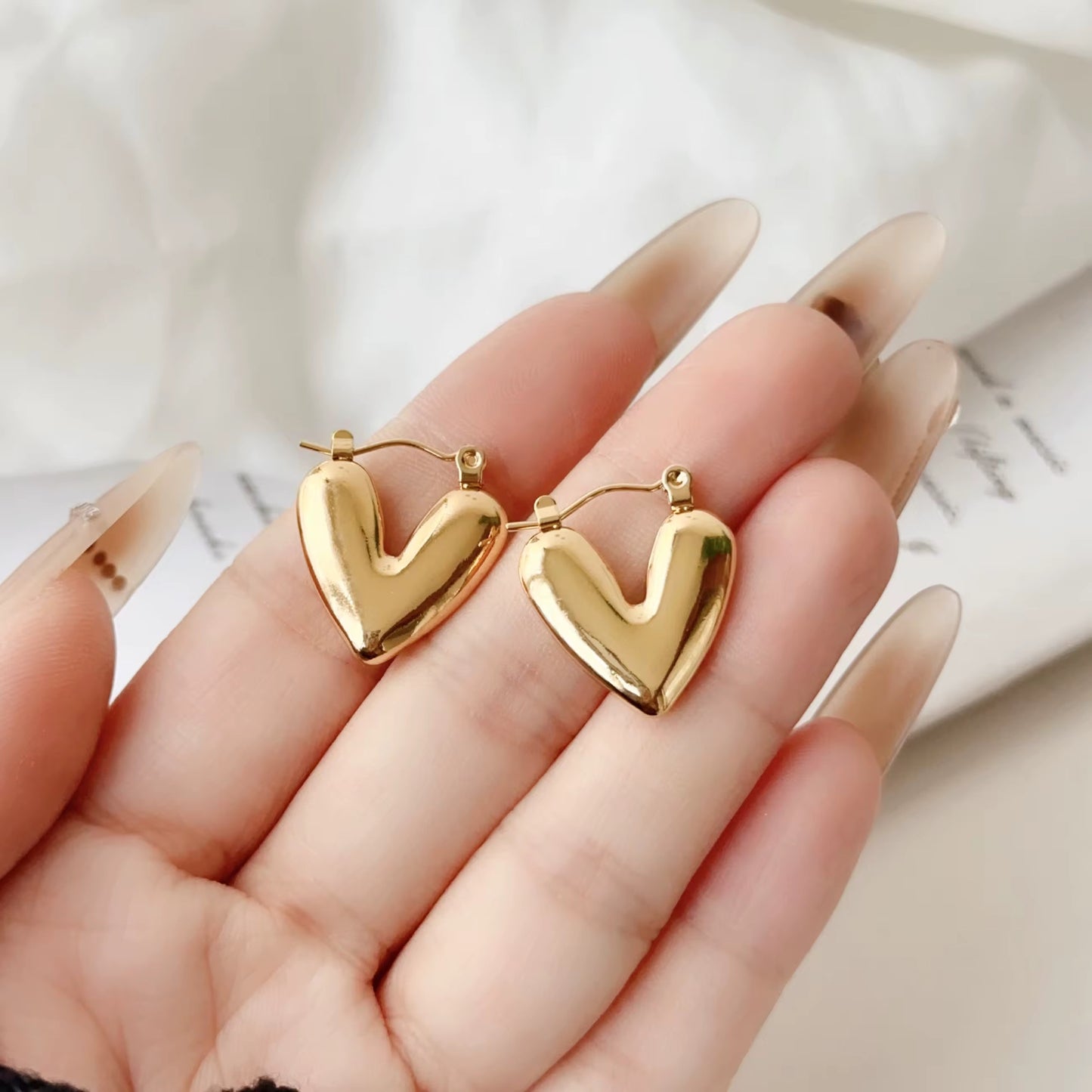 Heart beat Earrings