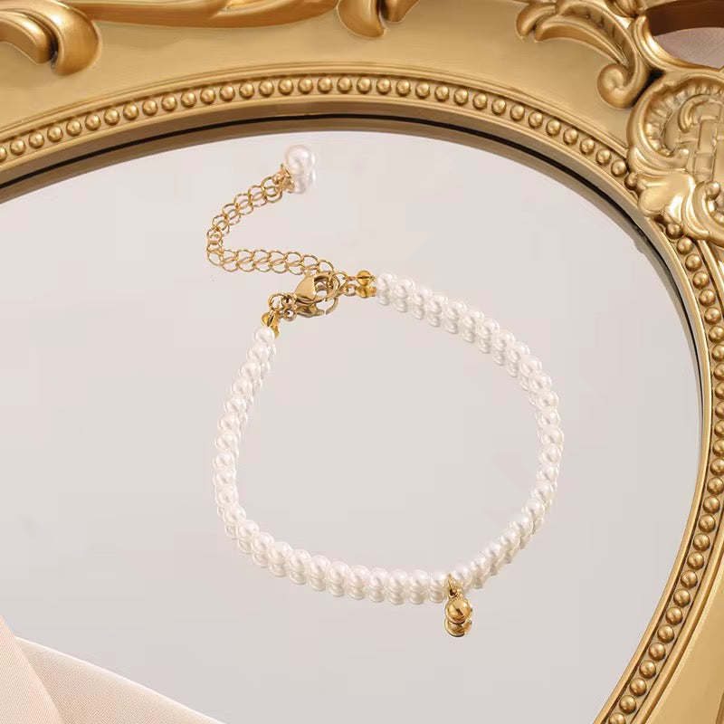 Pearly Gold Bracelet